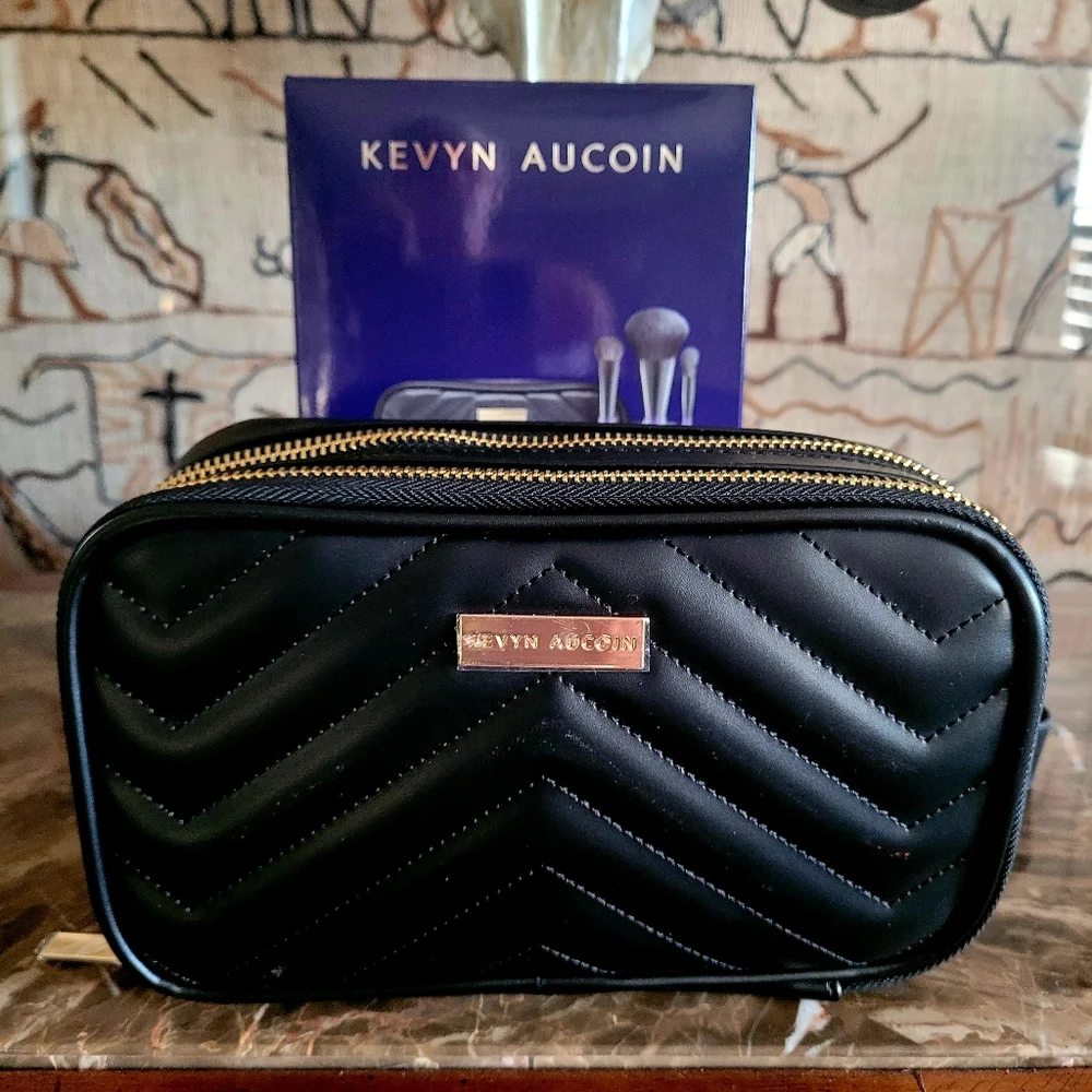 🌺Kevyn Aucoin Backstage Belt Bag Cosmetic Bag Makeup Brushes Travel Case